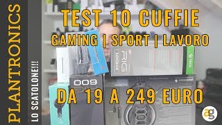 10 CUFFIE in TEST GAMING SPORT e AURICOLARI Lo SCATOLONE di PLANTRONICS [upl. by Leonard]