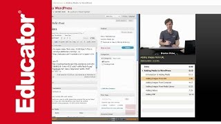 WordPress Adding Media Pictures [upl. by Kemppe]