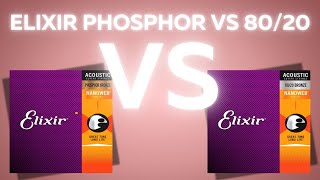 Elixir Strings Phosphor Bronze Vs 8020 Bronze [upl. by Osnerol]