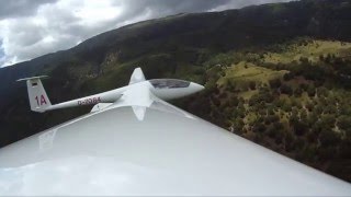 Schleicher ASW 20 flight over Vegoritida Lake Edessa Greece [upl. by Dorry]