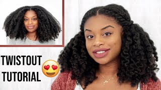 BEST TWIST OUT ON DRY NATURAL HAIR [upl. by Marucci956]