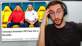 Consegui Assentos VIP Para Ver o Cristiano Ronaldo [upl. by Adlee]