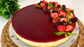 😍 GÖRÜNTÜSÜNE DE LEZZETİNE DE HAYRAN KALACAKSINIZ ♥️ Vişneli Cheesecake Tarifi 🍒 Çiçekintarifleri [upl. by Latsyk]