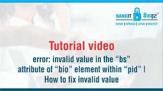 How to fix invalid value in the “BS” attribute of “BIO” element within “PID”  Morpho MFS100 Error [upl. by Huttan]