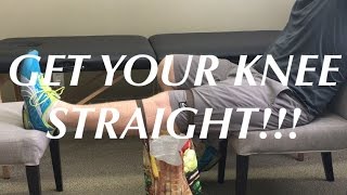 Top Knee Extension Stretch How to get your knee straight [upl. by Suinuj]