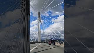 Stunning Bridge Port Mann bridge Canada shorts [upl. by Adnhoj]