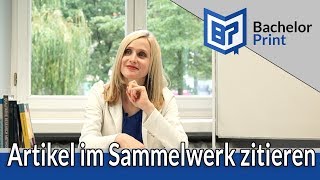 Artikel aus einem Sammelwerk zitieren  dein Leitfaden [upl. by Anaert198]