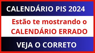 CALENDÁRIO PISPasep 2024 ESTÃO TE MOSTRANDO ERRADO  Quando começa o pagamento do Pis 2024 [upl. by Okiek184]