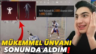 İŞTE O EFSANEVİ ÜNVANI SONUNDA ALDIM EŞSİZ BAŞARI ÜNVANI NASIL ALINIR  PUBG MOBİLE [upl. by Atinniuq]