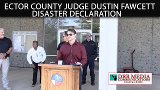 Ector County Judge Dustin Fawcett Presents Declaration of Disater [upl. by Akire342]