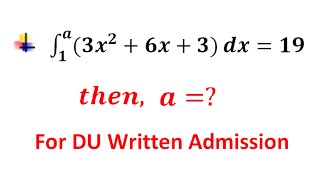 INTEGRATION FOR DU ADMISSION WRITTEN [upl. by Lutim]