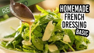 Homemade French Salad Dressing with olive oil and garlic [upl. by Bussey]