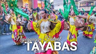 TAYABAS  Niyogyugan Street Dancing and Float Parade [upl. by Winonah550]