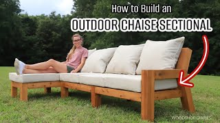 How to Build an Outdoor Chaise Sectional [upl. by Acenom]