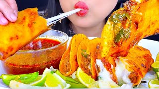 ASMR Birria Tacos DIPPED in Consommé NO TALKING Eating Sounds ASMR Phan [upl. by Ahsenek]