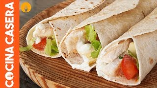 Wraps de pollo a la plancha [upl. by Fairfax137]