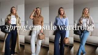 SPRING CAPSULE WARDROBE 2024  22 ESSENTIAL BASICS FOR SPRING [upl. by Robins]