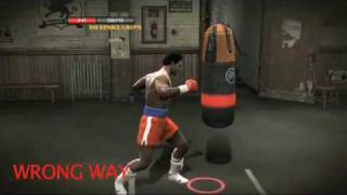 Boxer Training Heavy bag push [upl. by Rourke]