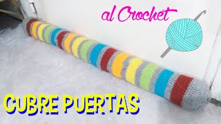 CUBRE PUERTA al crochet  FÁCIL para Zurdos [upl. by Aramaj]