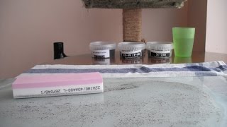 Dronco white and pink aluminium oxide  corundum sharpening stone [upl. by Irena]