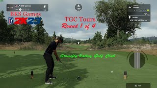 Round 1  TGC Tours  PGA Tour 2k23  The Brian Blessed Links Championship  Stonefly Valley GC [upl. by Nomled]