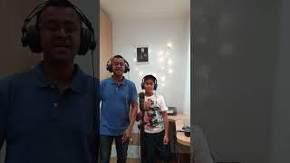 Iko IkoBestie  justin Wellington  singing with dad youtubeshorts [upl. by Schlessel]