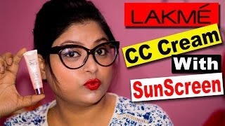 Lakme 9 To 5 CC Cream Review  SPF 30 PA  CC Cream With Sunscreen  Lakmé  Indian Makeup [upl. by Corine]