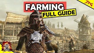 SKYRIM FARMING ULTIMATE GUIDE  Perfect For Survival Goldenhills  Unquite Dead Quest Walkthrough [upl. by Odab626]