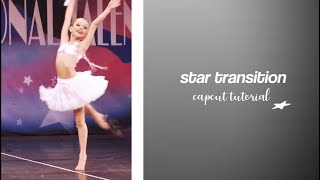 requested star transition tutorial  capcut 🤍 [upl. by Adiol]