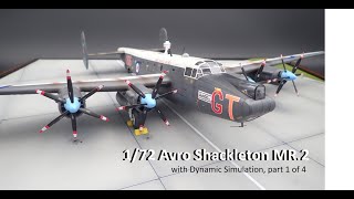 Airfix 172 Avro Shackleton MR2 with Dynamic simulation build video part 1 of 4 [upl. by Efar]