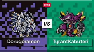 Digimon TCG Dorugoramon vs TyrantKabuterimon BT16 Match [upl. by Derreg]