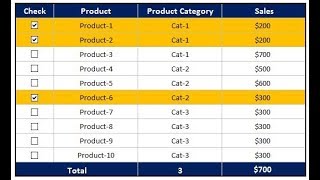 Excel Tip Check Box in Excel Table  Quickly Create Checkbox  Conditional Formatting with Checkbox [upl. by Devaj]