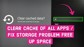 SANSUI Android TV  How to Clear Cache of All Apps  Fix Storage PROBLEM Free UP Space [upl. by Anirrok]