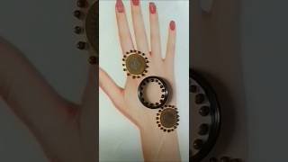 Very Easy Coins Mehndi Design Trick ll mehndidesign viralshorts shorts short [upl. by Donnenfeld953]