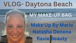 WHAT IS IN MY MAKEUP BAG Our Beach Trip VLOG [upl. by Nedarb]