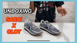 NIKE x CLOT x SACAI LD Waffle Cool Grey Honest Review [upl. by Anitsugua566]