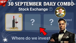 X Empire Investment Fund Today 30 September  Musk Empire Daily Combo  X Empire Investment Today [upl. by Yarled]