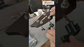 Restringing a Breedlove Acoustic Bass bass bassguitar tutorial breedlove daddario [upl. by Gnuy]