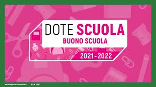 Dote scuolaBuono scuola video tutorial per la presentazione della domanda [upl. by Pega]