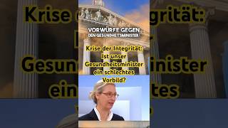 Krise der Integrität Ist unser Gesundheitsminister ein schlechtes Vorbild [upl. by Sucramal]