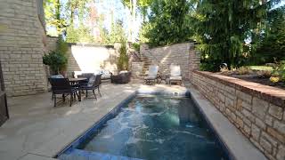 Upper Arlington Pool with stone installation [upl. by Anaujit134]