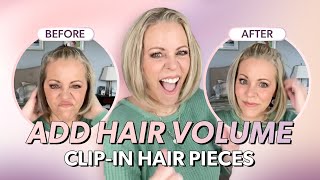 Add Hair Volume Right Where You Need  UniWigs Clip in Hair Pieces [upl. by Siderf512]