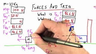 Balancing Forces at an Angle  Intro to Physics [upl. by Anauqat]