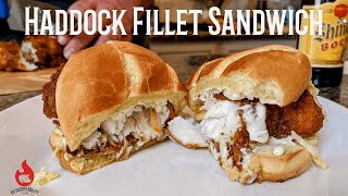 Fish Sandwich Recipe  Haddock Fillet Recipe [upl. by Eralc239]