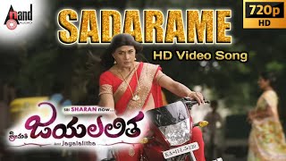 Sadarame  Jai Lalitha kannada movie video song  Sharan [upl. by Hecker]