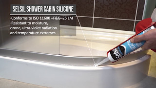 How to apply Selsil Shower Cabin Silicone [upl. by Haleemak]