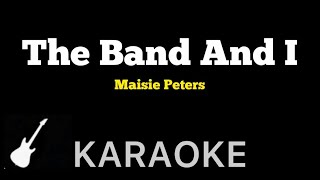 Maisie Peters  The Band And I  Karaoke Guitar Instrumental [upl. by Giguere]