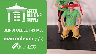 Blindfolded Installation of Marmoleum Click Cinch Loc Flooring [upl. by Azilef621]