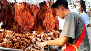 Water Festival Day Meat 100kg sold out by 6PM Cambodian street food [upl. by Iden]