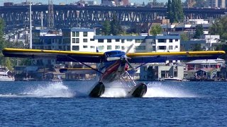 Kenmore Air at Lake Union Seattle 4K [upl. by Kred]